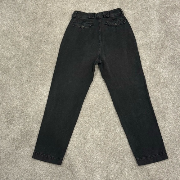 Mara Hoffman Jade Pants Washed Black Cropped Straight Leg Denim Size 4 EUC - Picture 7 of 15